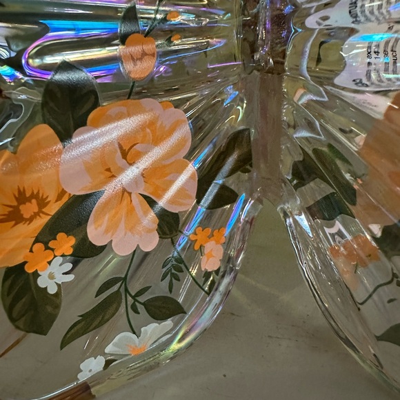 Bath & Body Works Floral Butterfly Candle Holder - Gold and Orange - Picture 5 of 7